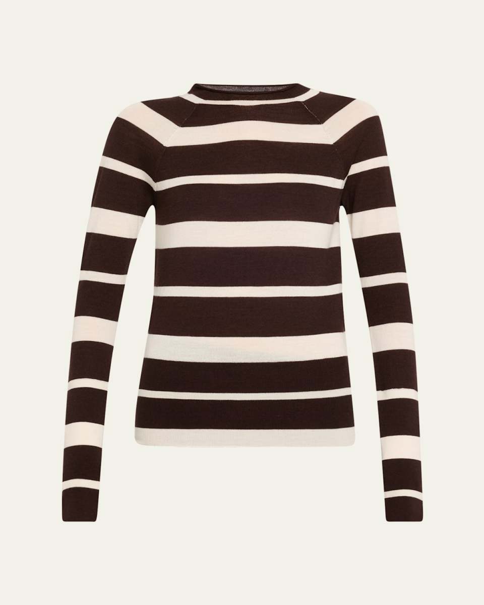 Gia Stripe Superfine Merino Wool Top